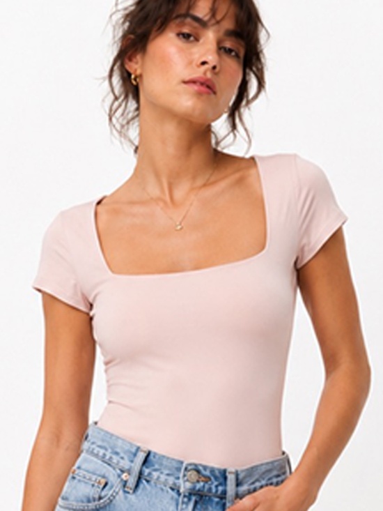 Aritzia Tops - Aritzia Contour Square Neck Bodysuit